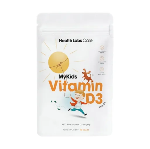 HEALTH LABS CARE My Kids Vitamín D3 60 želé cukríkov