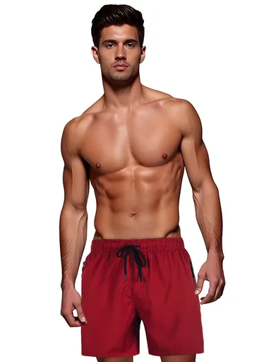 Pánske bordové kraťasy Dstreet SX2536