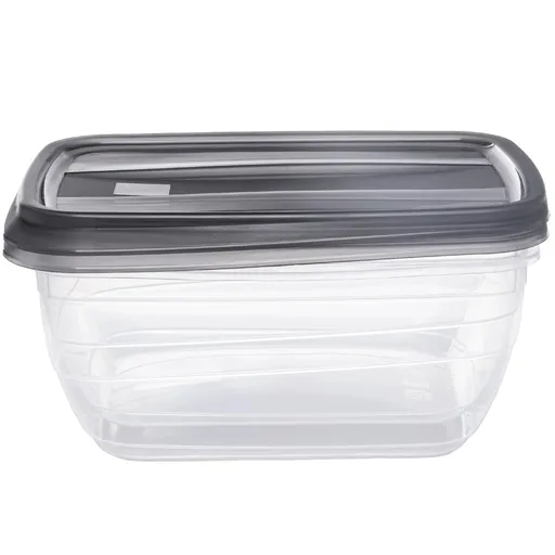 CURVER Sada dóz na potraviny VEDO 2x1,3L | transparentná / sivá