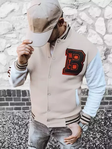 Biela pekná pánska mikina