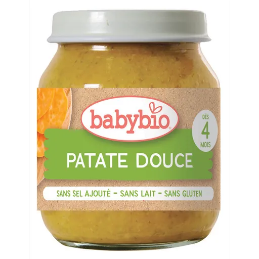 BABYBIO Sladké zemiaky BIO 4m+ 130 g