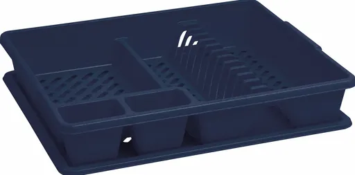 CURVER Odkvapkávač na riad s podnosom | tmavomodrá