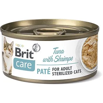 Brit Care Cat Sterilized Tuna Paté with Shrimps 70 g (8595602545513)