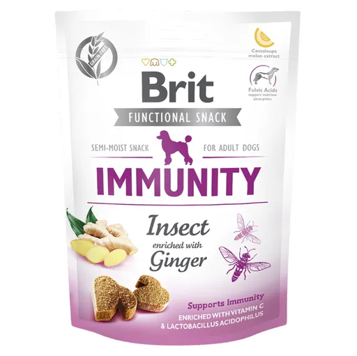 BRIT Care Functional Snack Immunity Insect s hmyzom a zázvorom pre psov 150 g