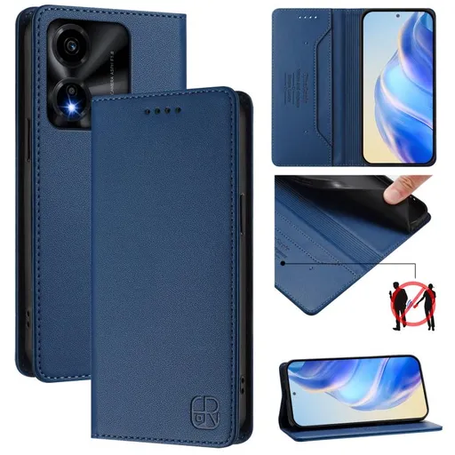 RINA Zaklápacie puzdro pre Honor X5c Plus tmavomodré