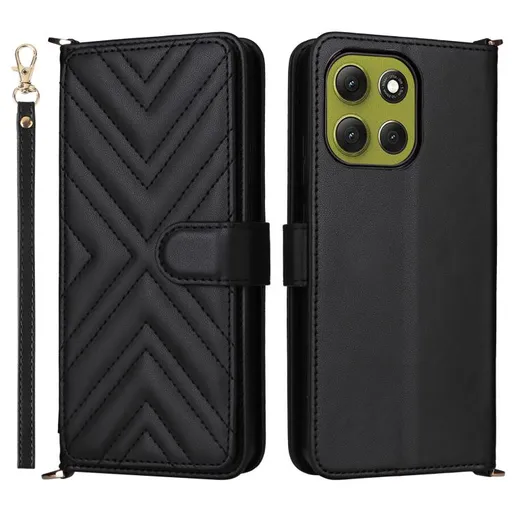 PRESTIGE Peňaženkové puzdro pre Motorola Moto G86 Power 5G čierne