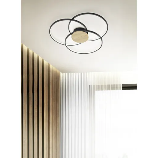 Trio Sedona led stropné osvetlenie čierna 673210332 TR673210332
