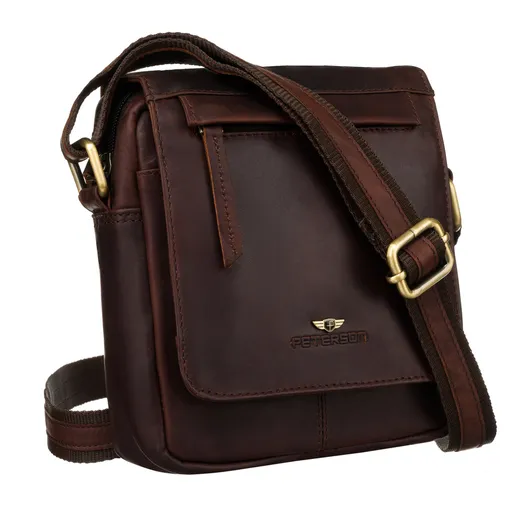 Pánska kožená crossbody taška - Peterson