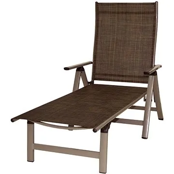 SUN GARDEN Ležadlo LONDON cappuccino/champagne (67/1021)