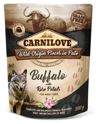 Carnilove dog Paté Buffalo with Rose Petals kapsičky pre psy 12x300g