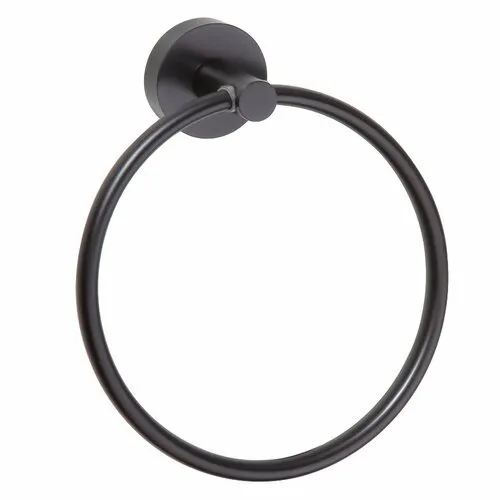 SAPHO XB402 X-Round Black držiak uterákov kruh, čierna