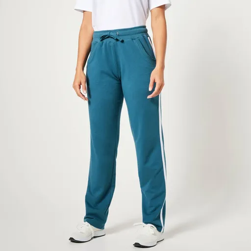 Športové dvojfarebné rovné nohavice