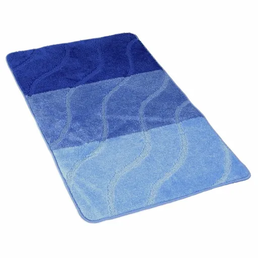 Kvalitex Kúpeľňová predložka Vlny modrá, 60 x 100 cm