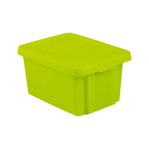CURVER Úložný box ESSENTIALS 16L s vekom | zelená