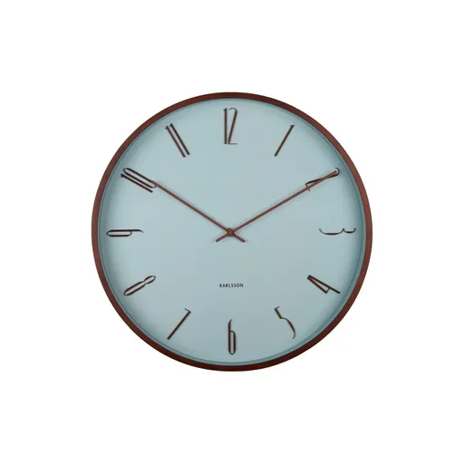 Karlsson 6014BL dizajnové nástenné hodiny modrá, pr. 40 cm