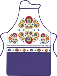 MAKRO - Zástera FOLK modrá 50x76cm, textil