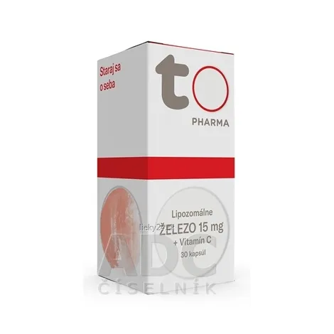 TOTO Lipozomálne ŽELEZO 15 mg + Vitamín C 30cps