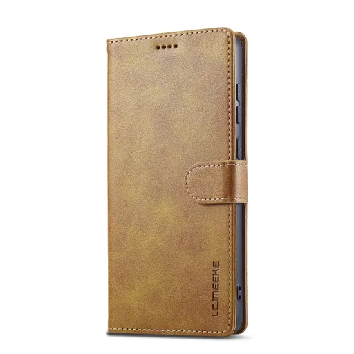 IMEEKE Peňaženkový obal pre Samsung Galaxy A05 svetlohnedý