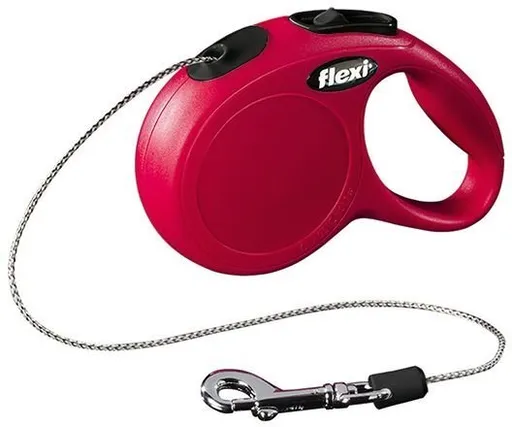 Vodítko Flexi Classic NEW lanko M 8 m červené (do 20 kg)