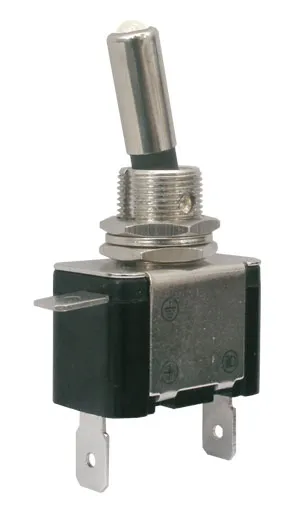 Prepínač páčkový   2pol./2pin  ON-OFF 12VDC/25A  LED biela