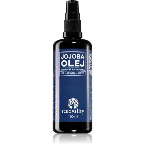 Renovality Original Series Jojoba olej lisovaný za studena pleťový olej pre suchú pleť 100 ml