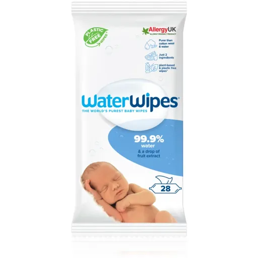 WaterWipes Water Wipes Baby Wipes detské jemné vlhčené obrúsky 28 ks