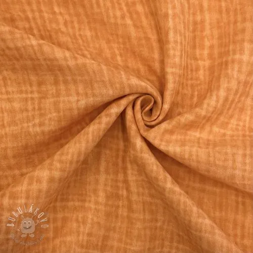 Dvojitá gázovina/mušelín Vintage orange