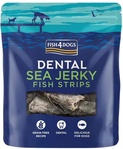 FISH4DOGS DENTAL SEA morská ryba prúžky 100 g