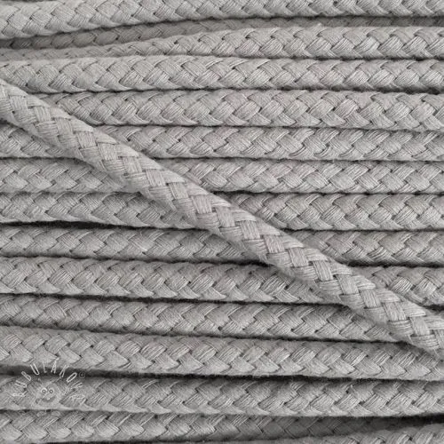 Bavlnená šnúra 8 mm light grey