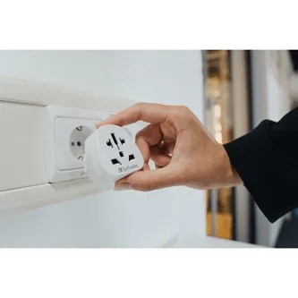 Verbatim WTEU-02 49549 World-to-Europe, cestovní adaptér, biely