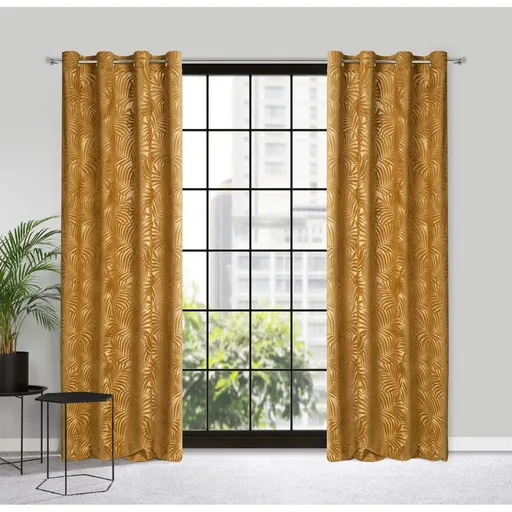 ArtFir Zatemňovací záves LIVIA K | medová 140 x 250 cm