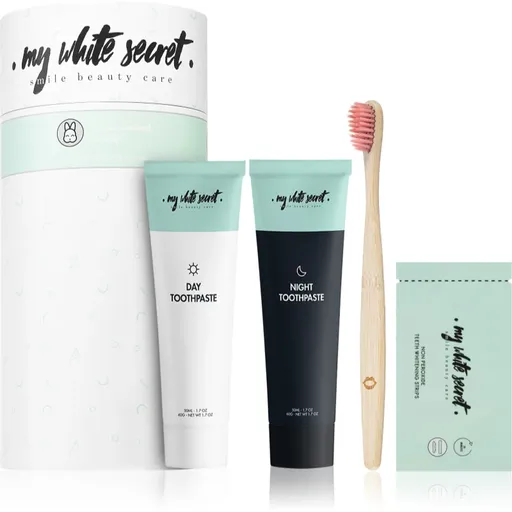 My White Secret Smile Beauty Care Gift Pack sada zubnej starostlivosti pre žiarivý úsmev