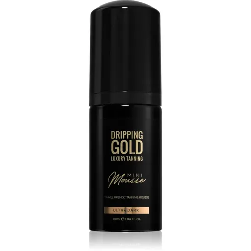Dripping Gold Luxury Tanning Mini Mousse samoopaľovacia pena na tvár a telo odtieň Ultra Dark 90