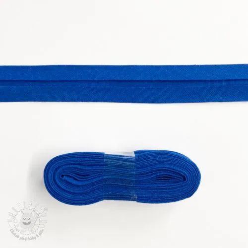 Lemovací prúžok bavlna - 3 m cobalt