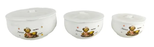 MAKRO - Misky s poklopom 3ks