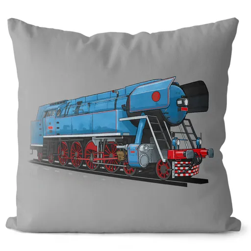 Vankúš Parný rušeň Papagáj (Veľkosť: 40 x 40 cm)