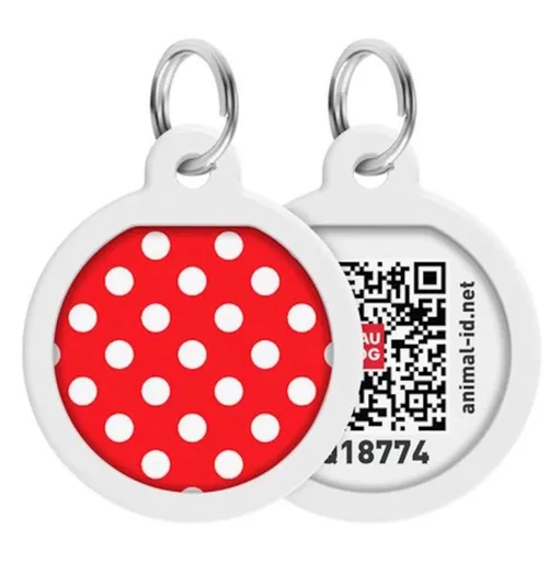WAUDOG Identifikačná známka QR Bodky 1 kus, Veľkosť: M