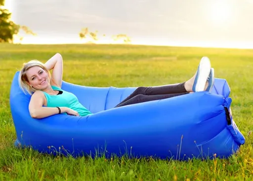 Vak nafukovacie LAZY BAG 4L modrý