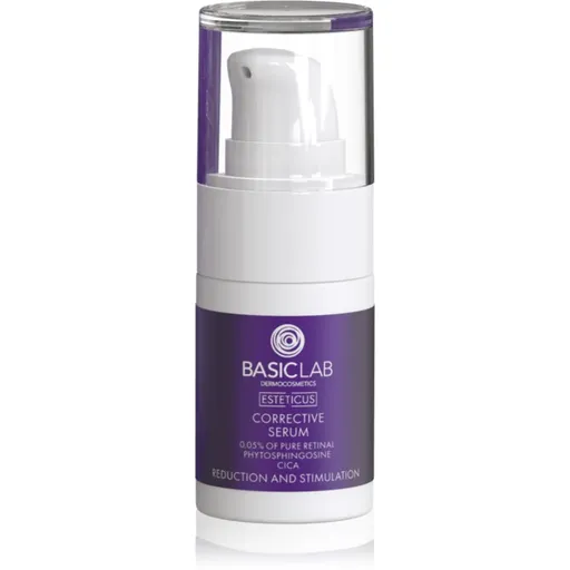 BasicLab Dermocosmetics Esteticus korekčné sérum proti pigmentovým škvrnám 0.05% Pure Retinal 15 ml