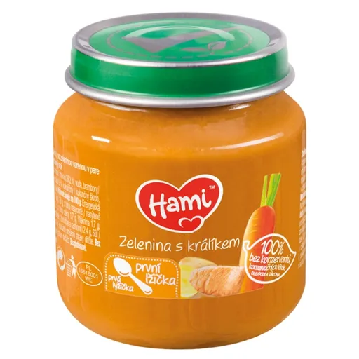 HAMI Zelenina s králikom od 4.mesiaca 125 g