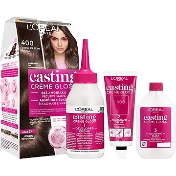 ĽORÉAL CASTING Creme Gloss 400 Tmavý gaštan (3600521334768)