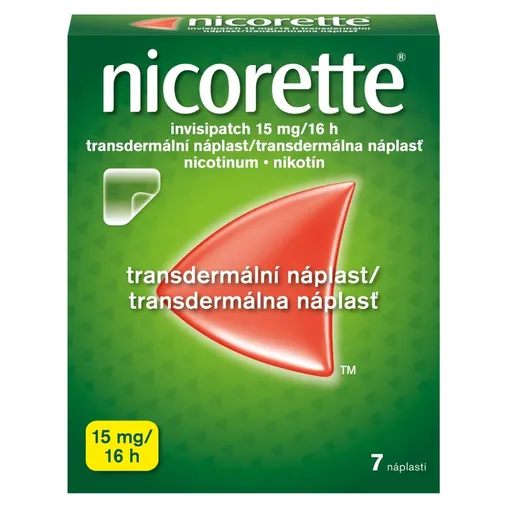 NICORETTE Invisipatch 15 mg/16 h transdermálna náplasť 7 kusov