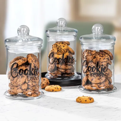 Haushalt international Skleněná dóza na sušenky, 1,2 l