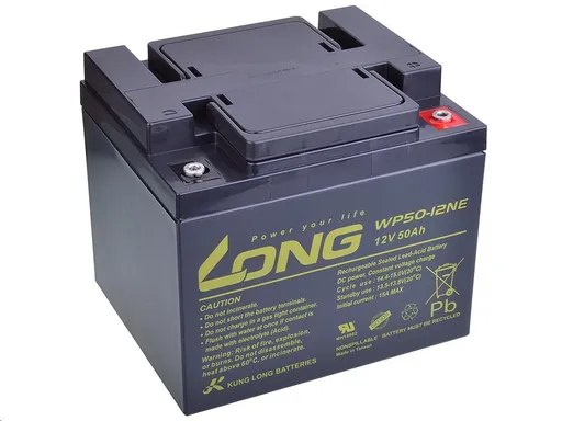 Long 12V 50Ah olovený akumulátor DeepCycle AGM M6 (WP50-12NE)