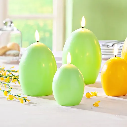 Weltbild LED svíčky Vajíčka, sada 3 ks, zelené