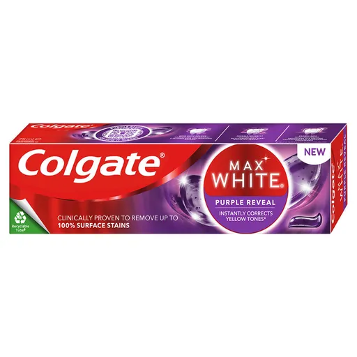 COLGATE Max White Purple Reveal bieliaca zubná pasta  75 ml