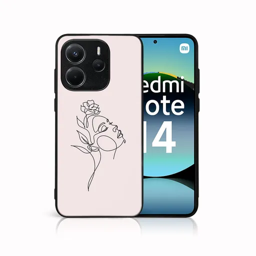 MY ART Ochranný kryt pre Xiaomi Redmi Note 14 ROSE GIRL (198)