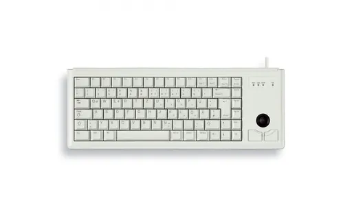 CHERRY klávesnica G84-4400, trackball, ultraľahká, PS/2, EU, šedá