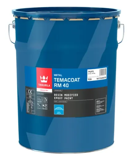 TEMACOAT RM 40 - Dvojzložková epoxidová farba modifikovaná živicou (zákazkové miešanie) RAL 2008 - svetločervená oranžová, 14,4 L