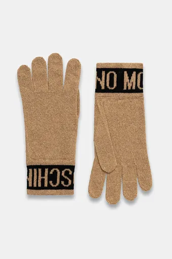 Rukavice s prímesou vlny Moschino